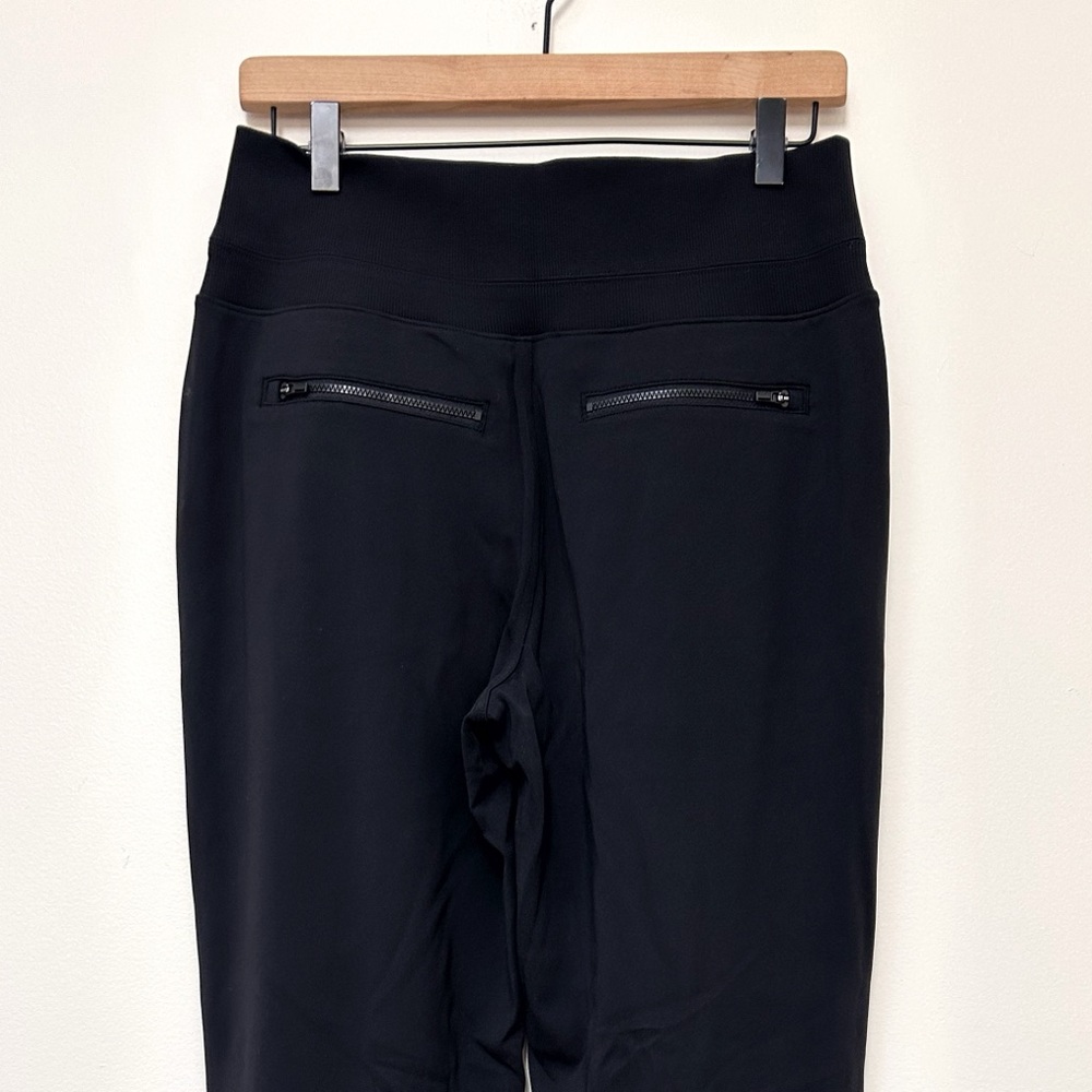 Athleta Venice Flare Wide Leg Ankle Slit Pull On Pant in Black size S - Picture 8 of 12